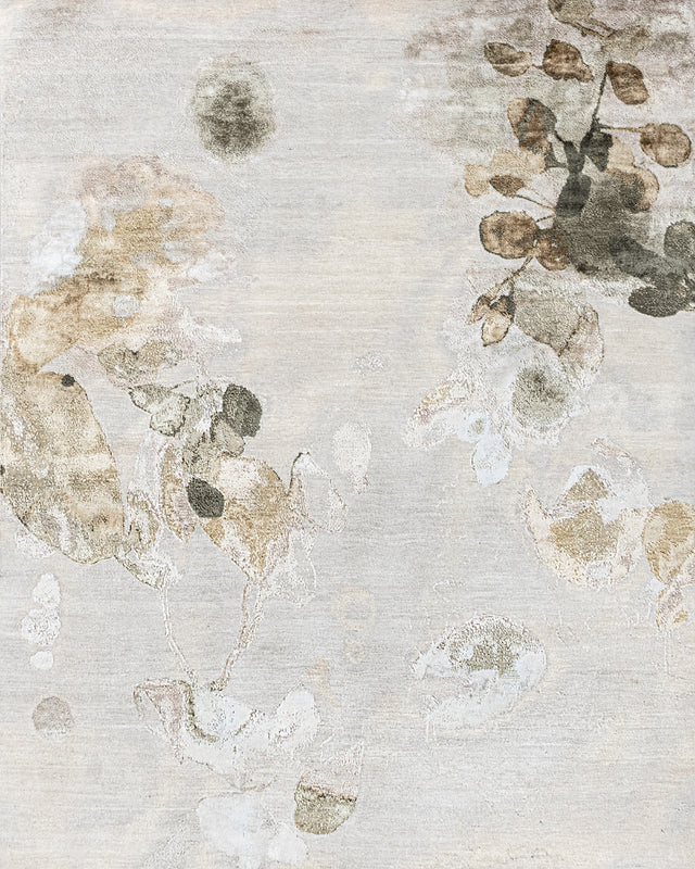 Wool Silk Hand Knotted Carpet Size 8x10