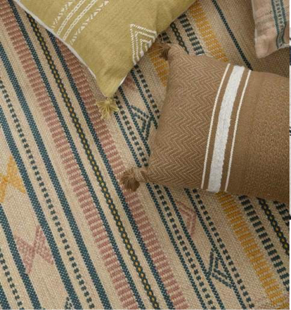 Cotton Wool Hand Woven Rug Size 5x8