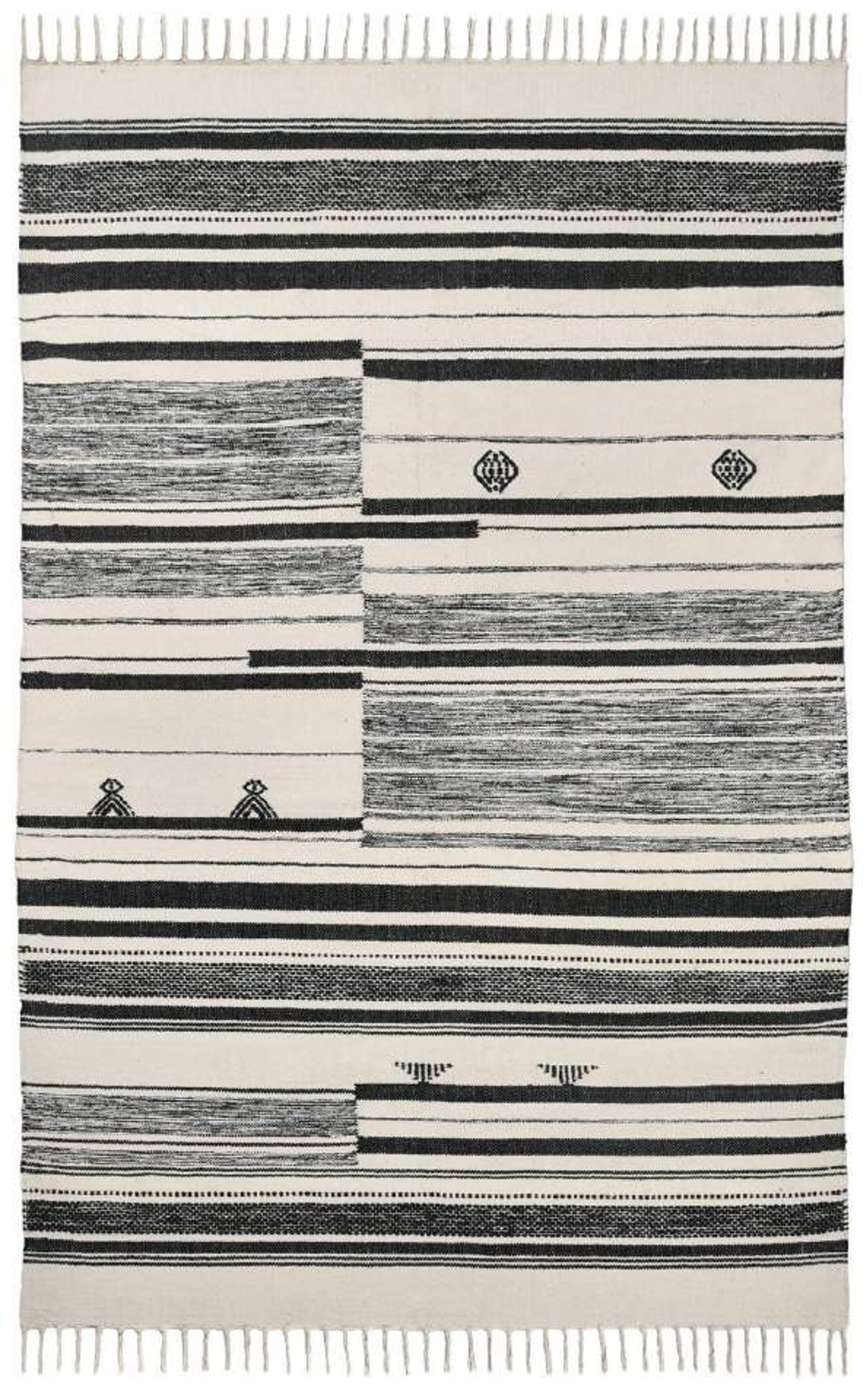 Cotton Wool Hand Woven Rug Size 5x8
