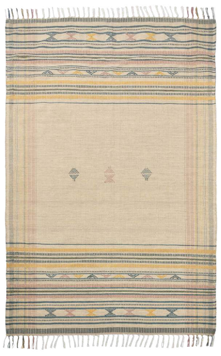 Cotton Wool Hand Woven Rug Size 5x8
