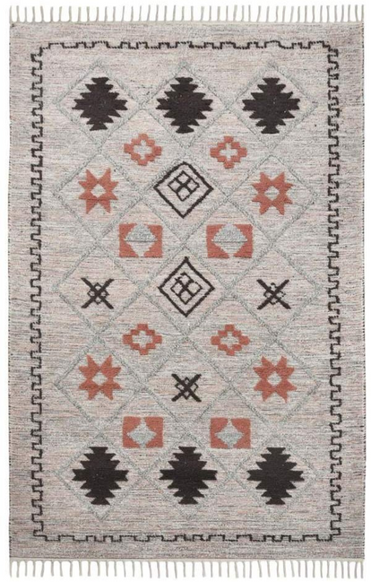 Cotton Wool Hand Woven Rug Size 5x8