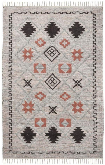 Cotton Wool Hand Woven Rug Size 5x8