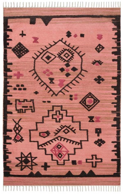 Cotton Wool Hand Woven Rug Size 5x8