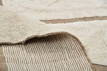 Cotton Wool Hand Woven Rug Size 5x8