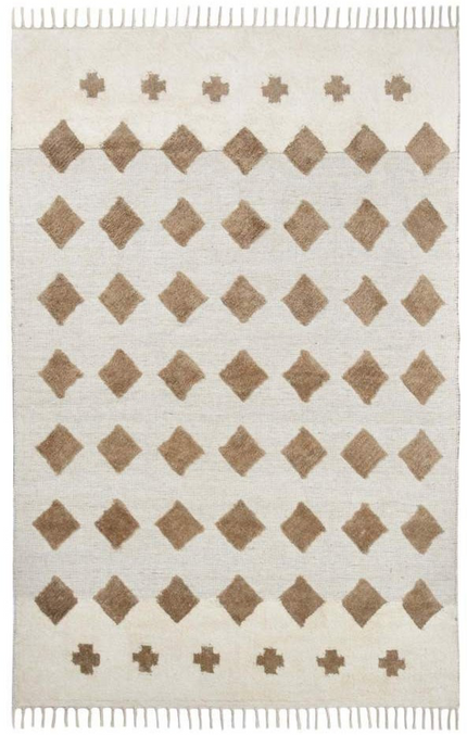 Cotton Wool Hand Woven Rug Size 5x8